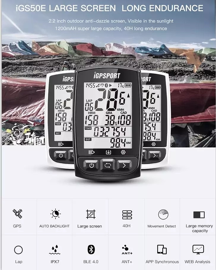 iGS50E GPS CYCLING COMPUTER ADVANTAGE