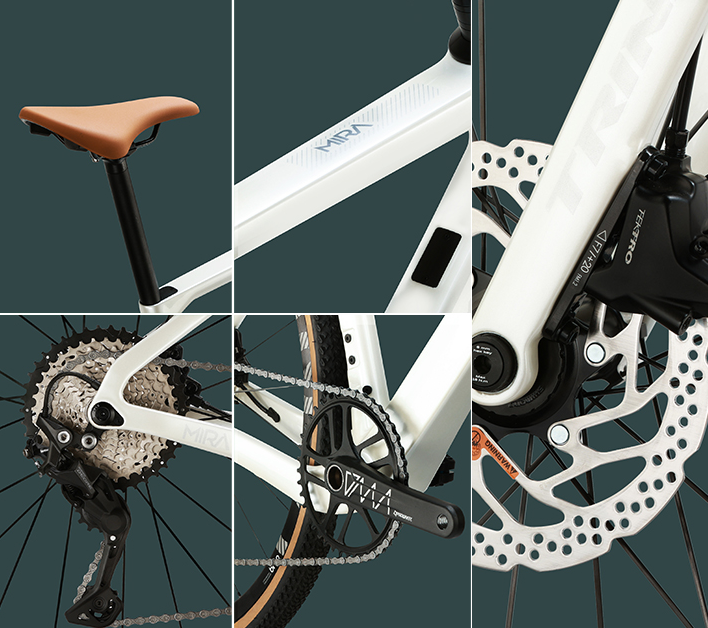 TRINX MIRA 3.0 HYBRID BIKE CARBON FRAME, SHIMANO DEORE 10-SPEED