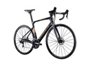 Pardus Spark Road bike Disc-105     Specification   Frame: SPARK HS-EPS Carbon,12×142mm Fork: SPARK, HS-HPT Carbon, 12×100mm thru-axle, Flat Mount Disc Shifter: Shimano 105 R7020,11 speed Front derailleur:Shimano 105 R7000,braze-on Rear derailleur: Shimano 105 R7000-SS,30T MAX Crank: Shimano 105 R7000,52-36T Cassette: Shimano 105 R7000,11-28T,11 speed Chain: KMC X11 Bottom Bracket: Shimano SM-BB71-41B, Press Fit Type Brake: Shimano 105 R7020 Hydraulic Disc Brake Brake Rotor: Shimano TR70，Center Lock，F&amp;R 140mm Stem: Pardus AL6061 T6 3D forged and CNC -7° Saddle: Velo VL1743 Front-wheel:VEULTA speed CXR,6-bolt,100×12mm thru-axle Rear-wheel:VEULTA speed CXR,6-bolt,,142×12mm thru-axle Tire:Continental UltraSport 2 700X25C Handlebars: PARDUS AL6061T6 double-butted,75mm reach,120mm drop Seat Post: PARDUS SPARK,HS-EPS Carbon,-20mm/0mm offset,350mm,Di2-compatible Weight:8.4 kg in the M size