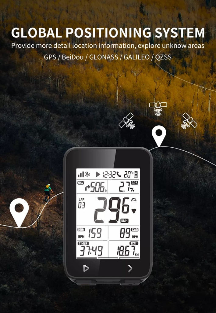 iGP SPORT GPS CYCLING COMPUTER iGS320