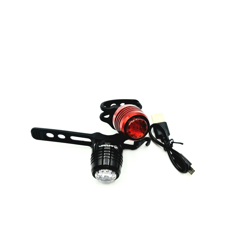 USB RECHARGEABLE BIKE LIGHT SET 015R