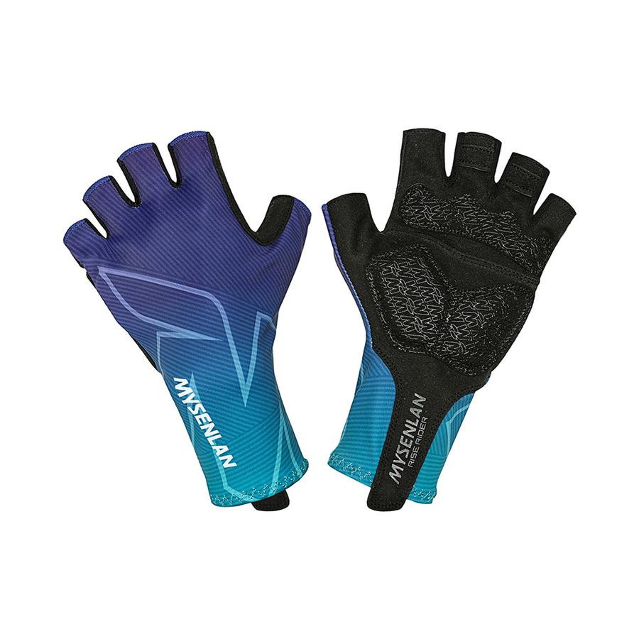 Aurora Blue Cycling Gloves (MYSENLAN)