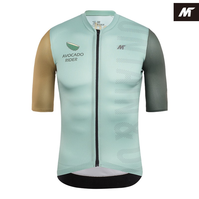 Asian Art Series Women's Short Jersey-Avocado Rider(MYSENLAN)