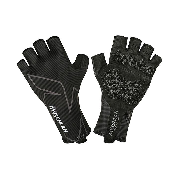 Aurora Black Cycling Gloves (MYSENLAN)