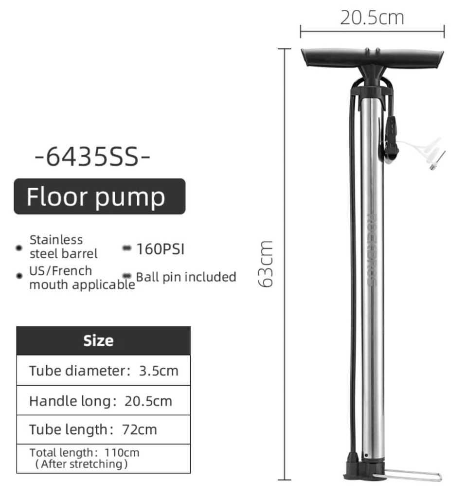 PRESSURS PUMP FLOOR ROCKBROS 6435SS