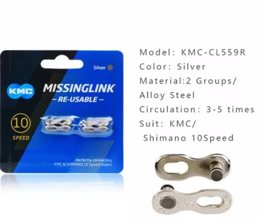 KMC LOCK CHAINS 10 SPEED MISSINGLINK