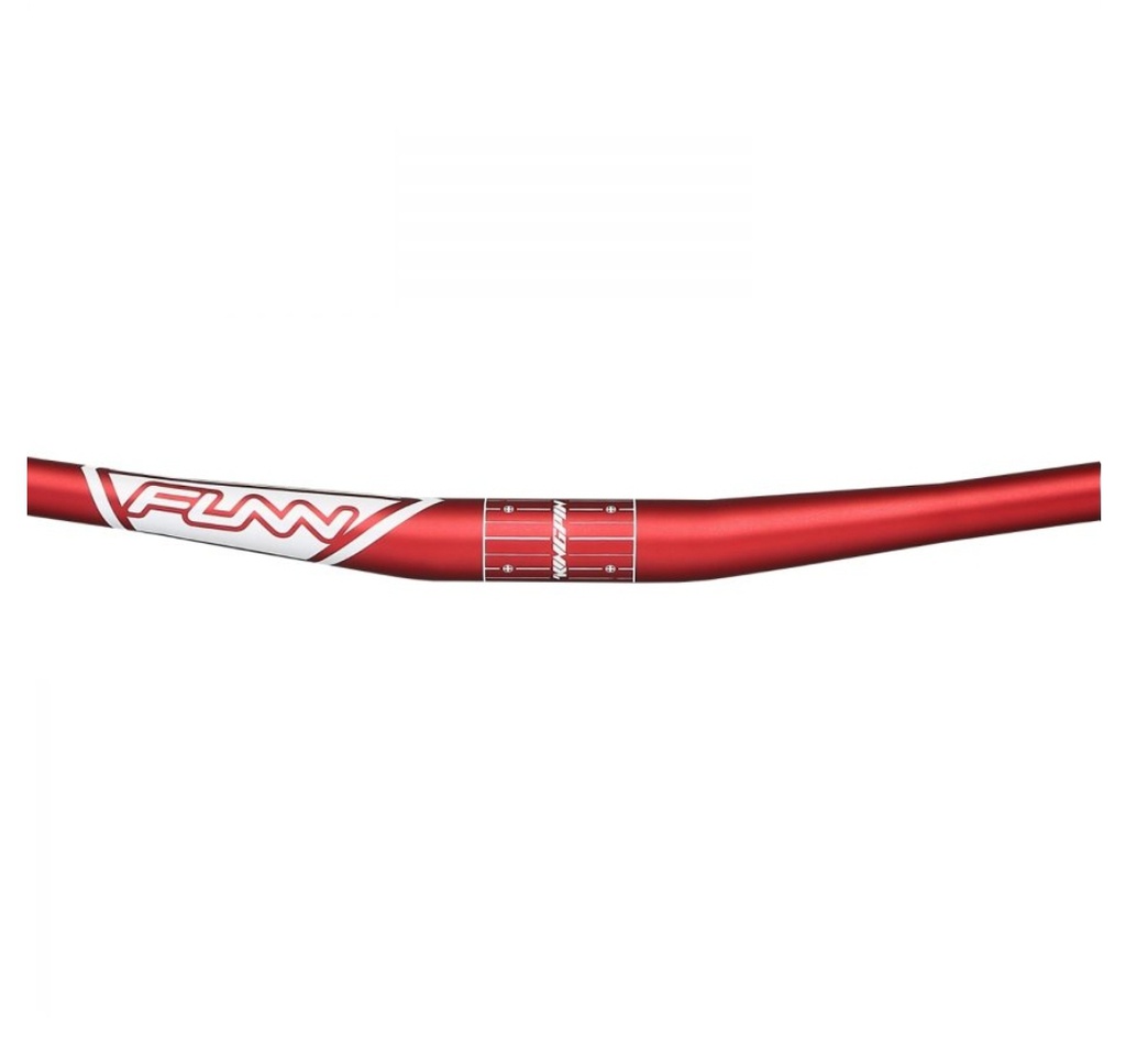 FULL ON 31.8 HANDLEBAR, RED, WHITE FUNN LOGO