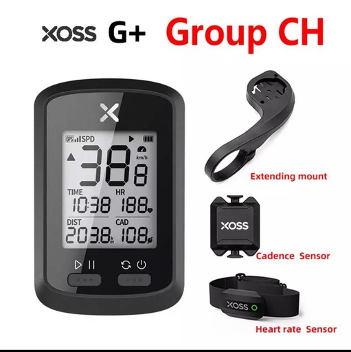 [6970236062032] XOSS G+ SMART GPS CYCLING COMPUTER-COMBO