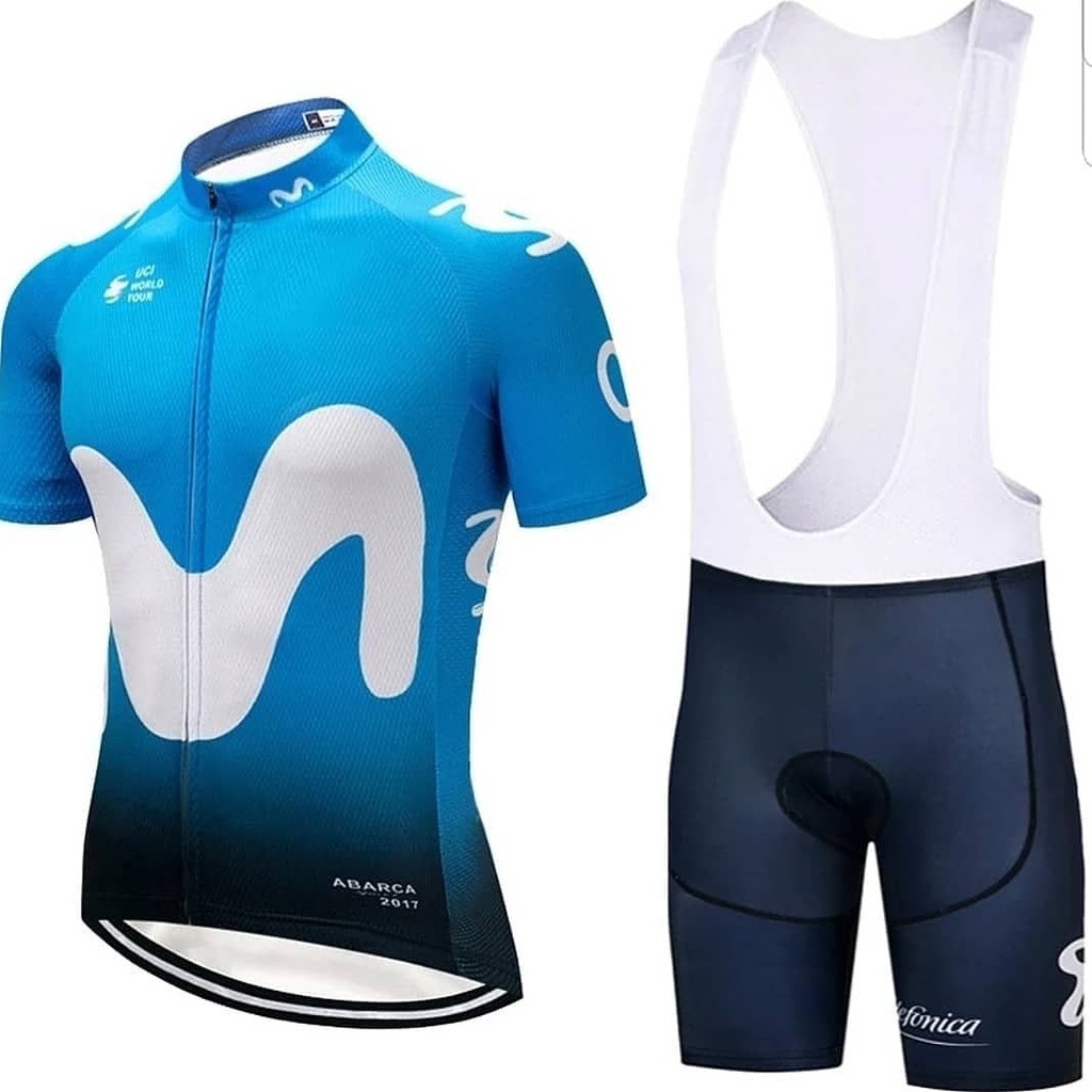 CYCLING JERSEY WITH SHORTS MOVISTAR Mumtaz Bike