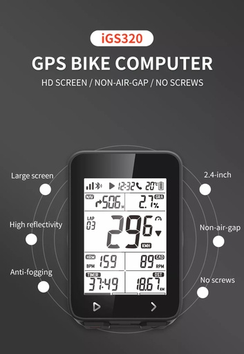[6970817350206] iGP SPORT GPS CYCLING COMPUTER iGS320